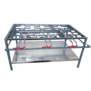 6 Burner Staggered Boiling Table